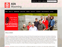 Tablet Screenshot of aia-wyoming.org